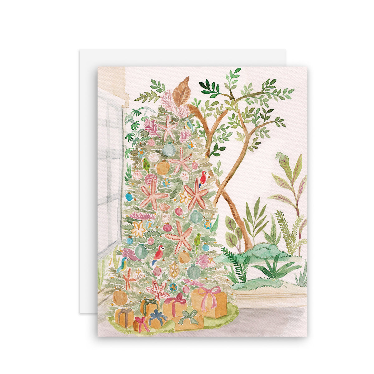 Coastal Christmas tree - A2 notecard
