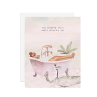 Mom's Tub Time - A2 notecard