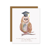 Owl Graduate - A2 notecard