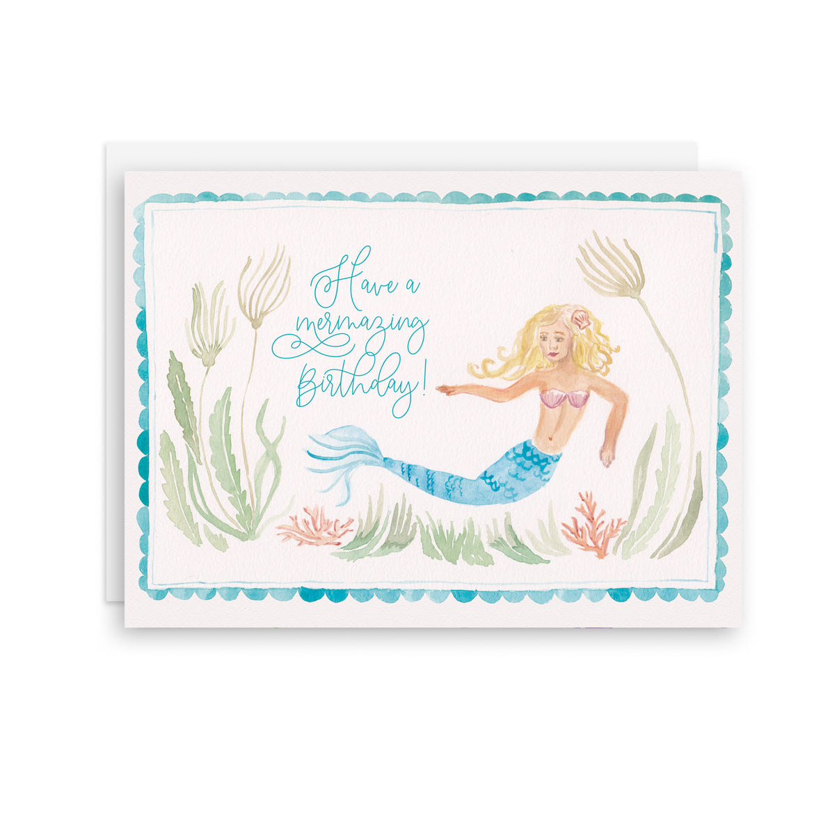Mermazing Birthday - A2 notecard