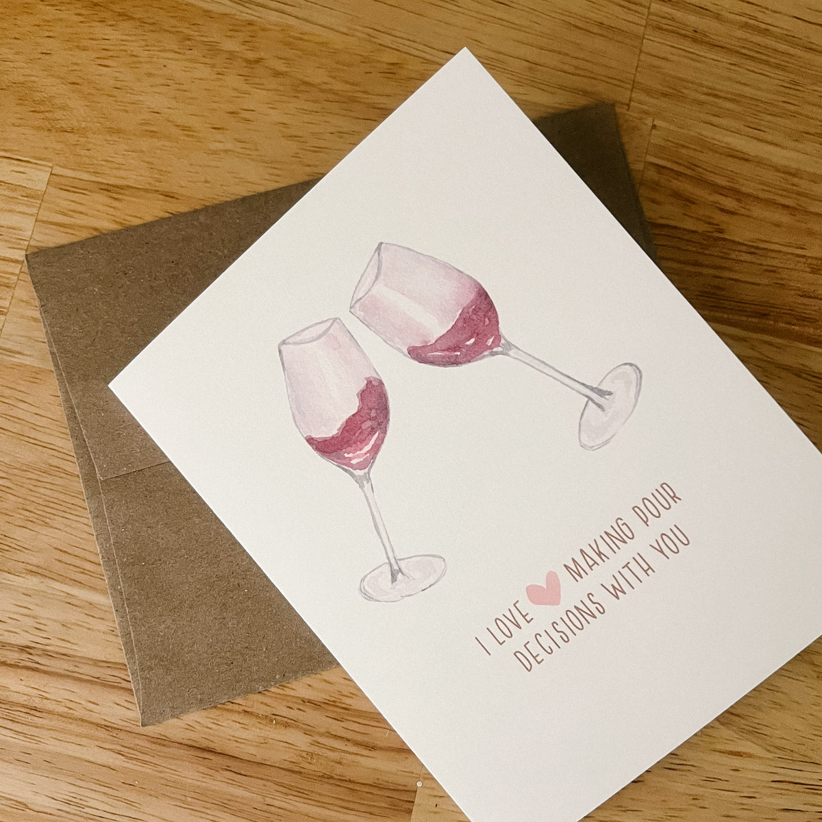 Pour Decisions - A2 notecard