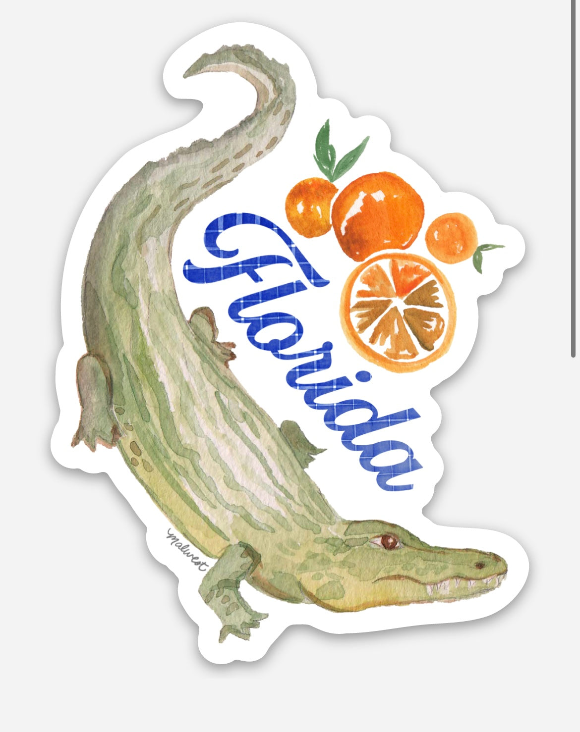 Florida Gator Vinyl Sticker