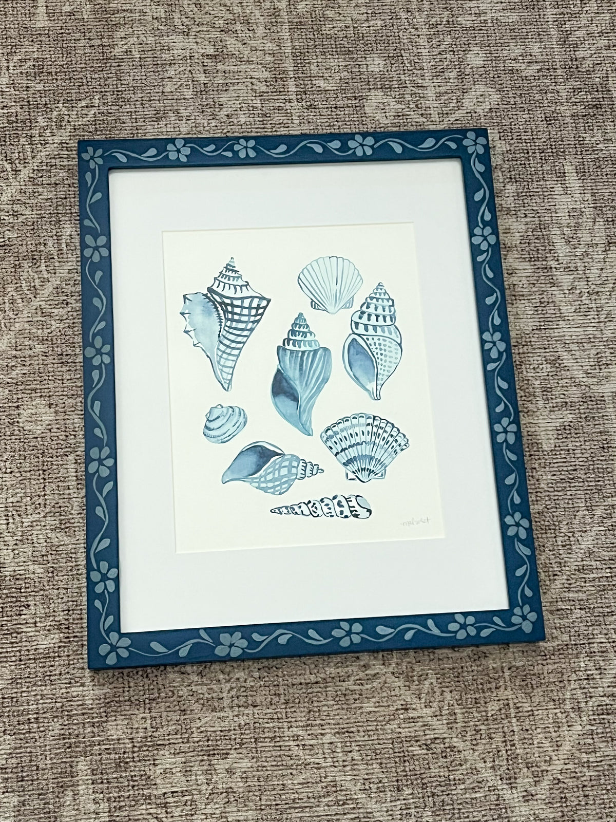 Shells Mix: Blue Framed