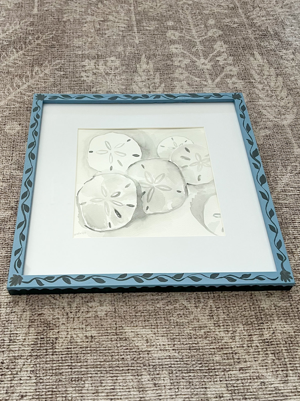 Sand Dollar: Blue Framed