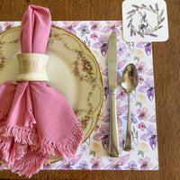 Purple Floral Placemats