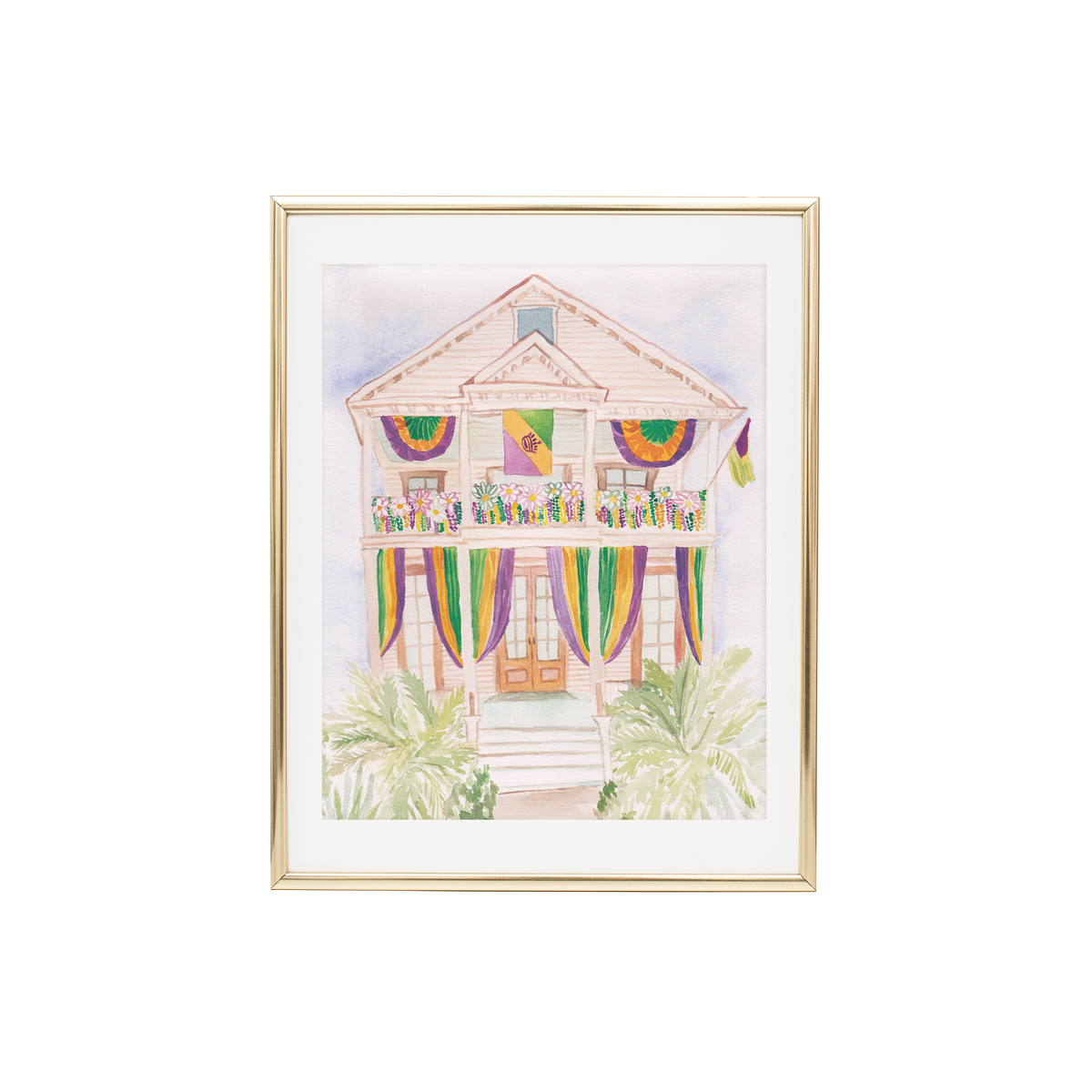 Mardi Gras Party House Art Print