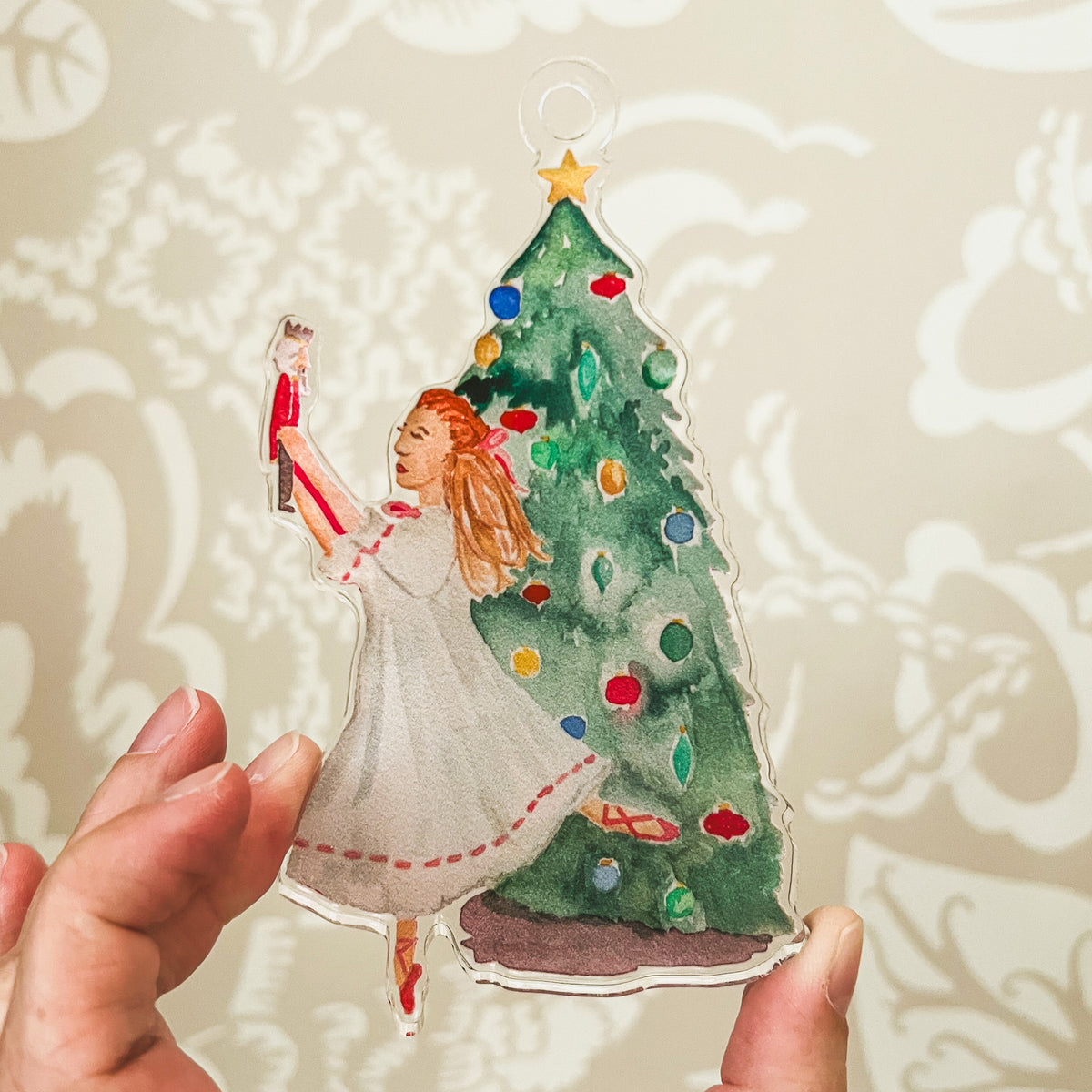 Clara With Nutcracker Ornament