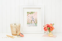 Peach Horizon CHINOISERIE FINE ART PRINT