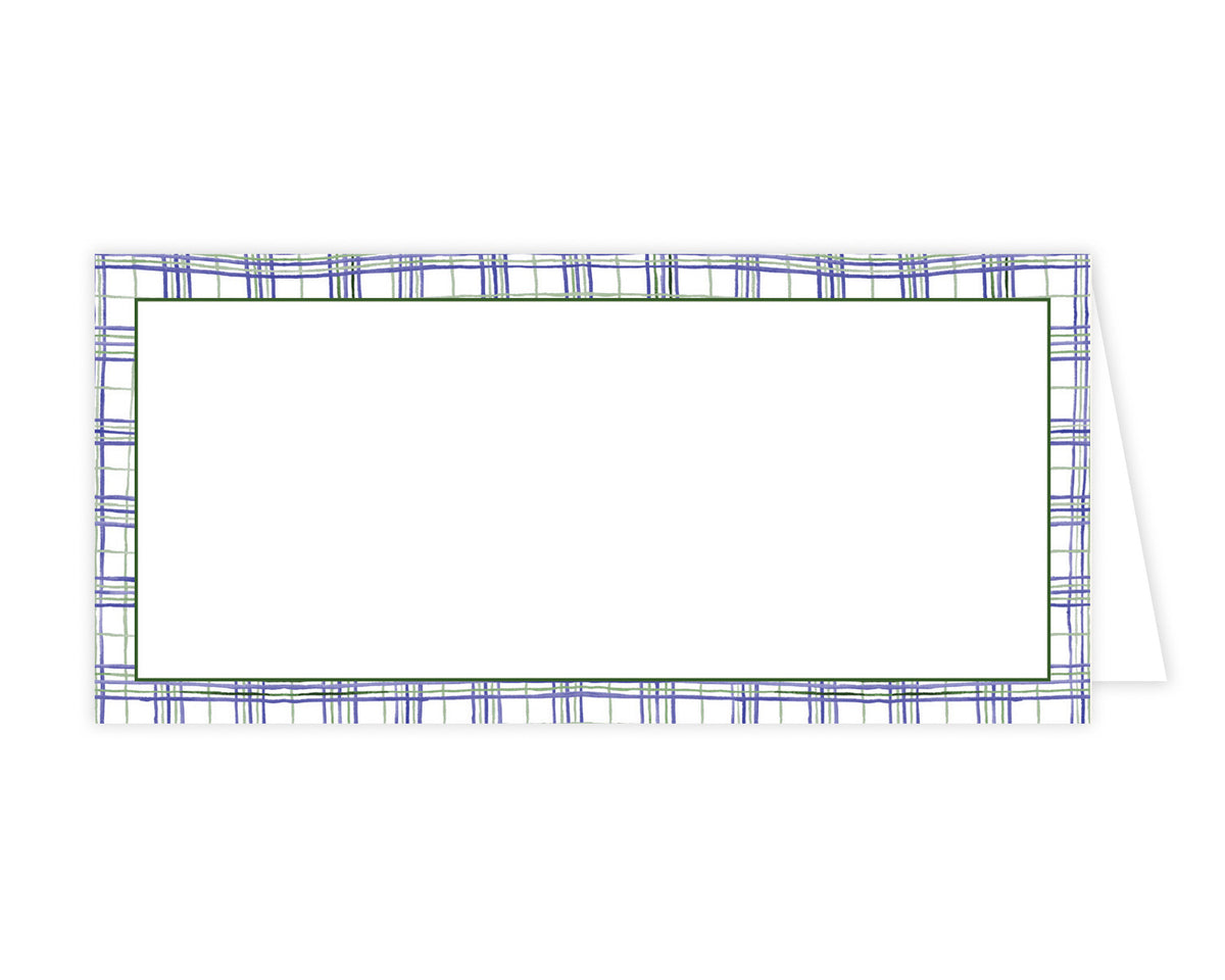Plaid Place Card