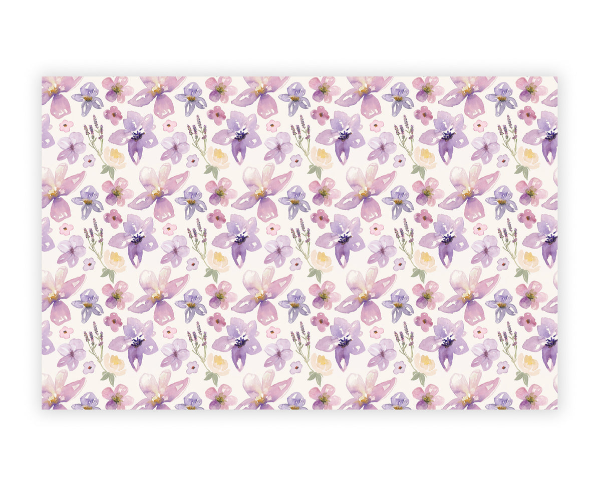 Purple Floral Placemats