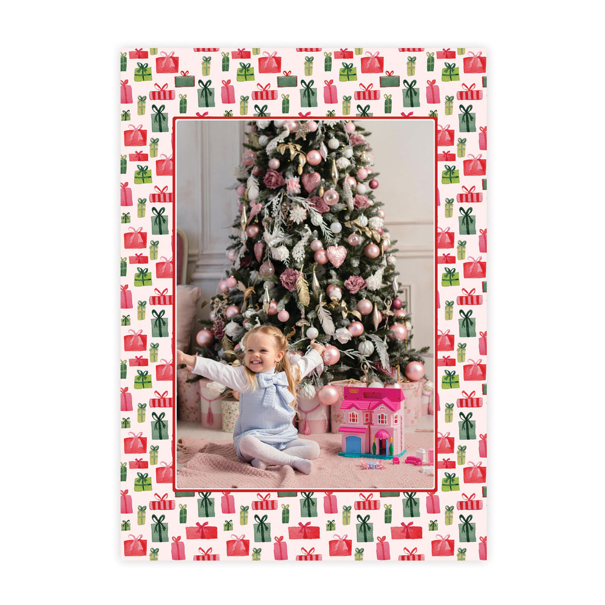Present Pattern Photo Card