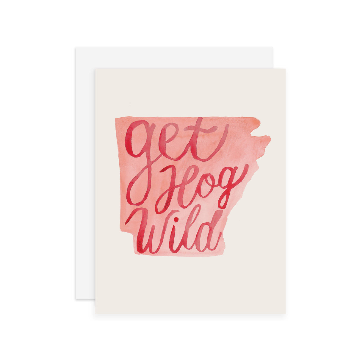 Arkansas Hogs - A2 notecard