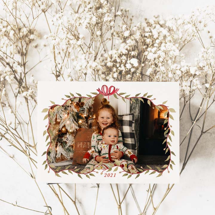 Bow Frame Photo Card