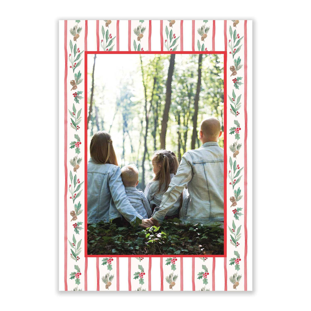 Christmas Ribbon Photo Card