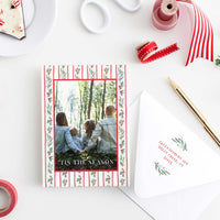 Christmas Ribbon Photo Card