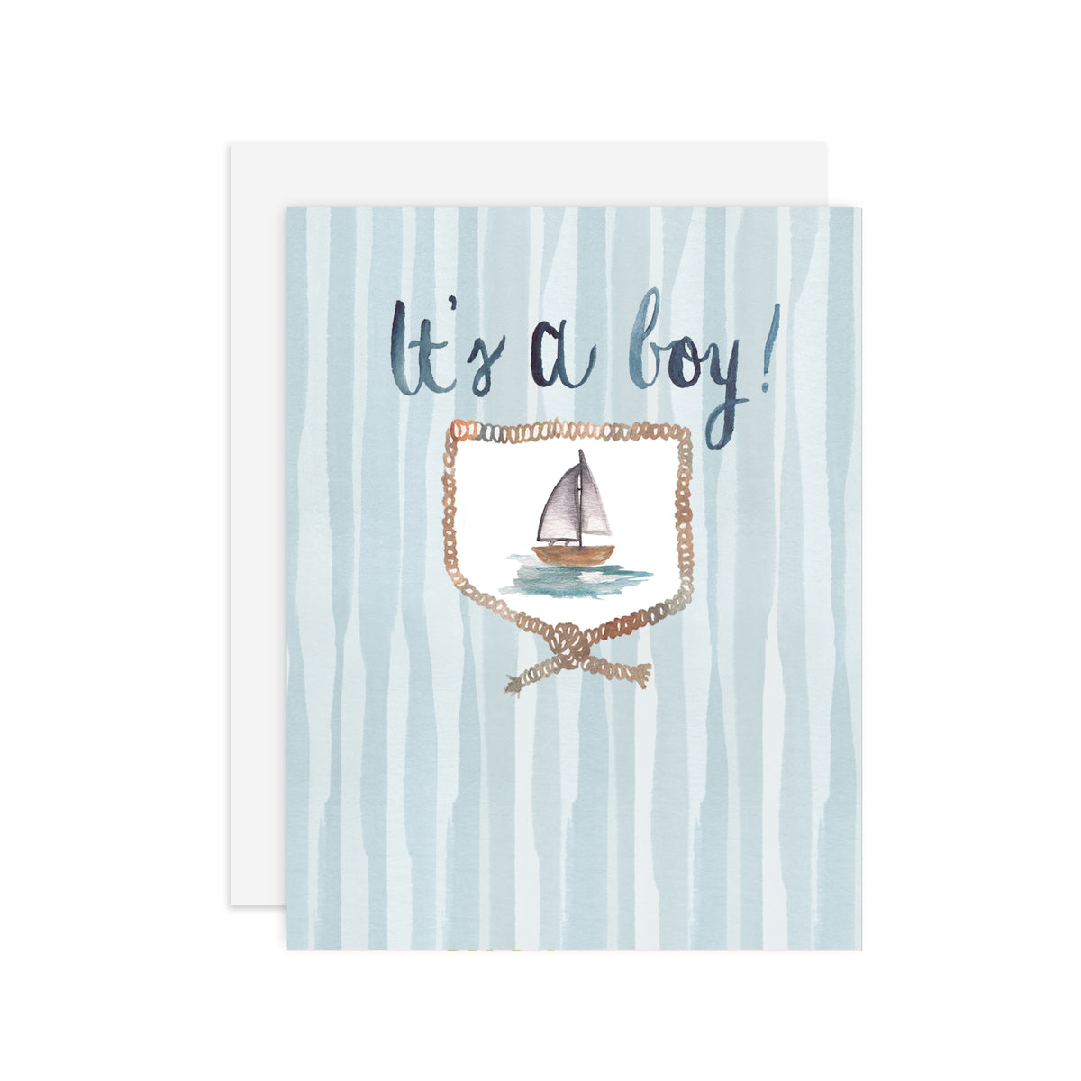 Boy Crest- A2 notecard