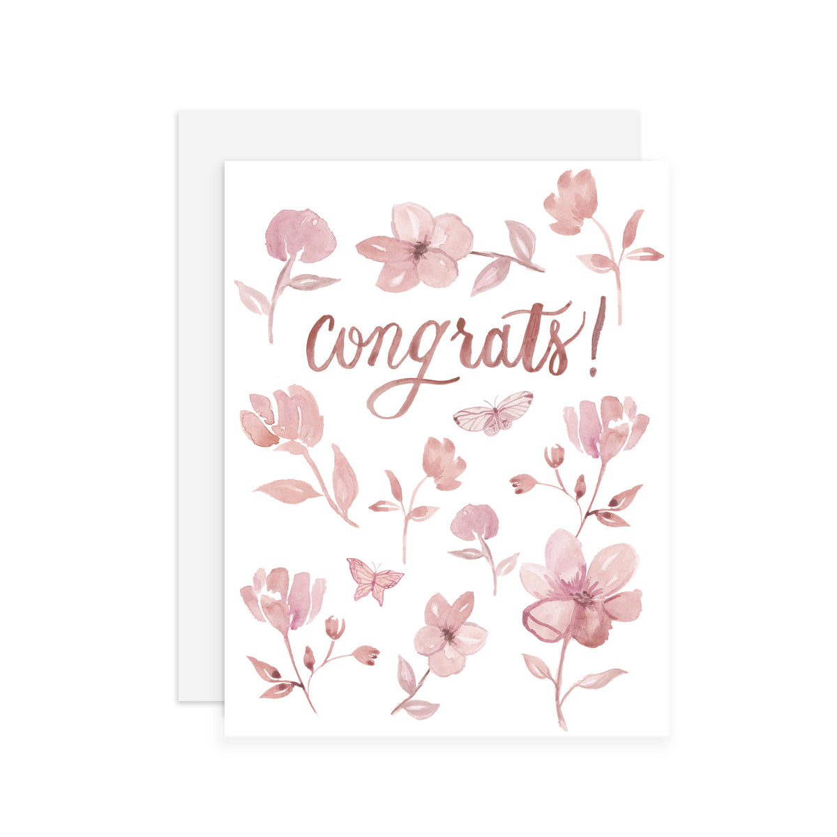 Congrats blush - A2 notecard