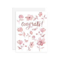 Congrats blush - A2 notecard
