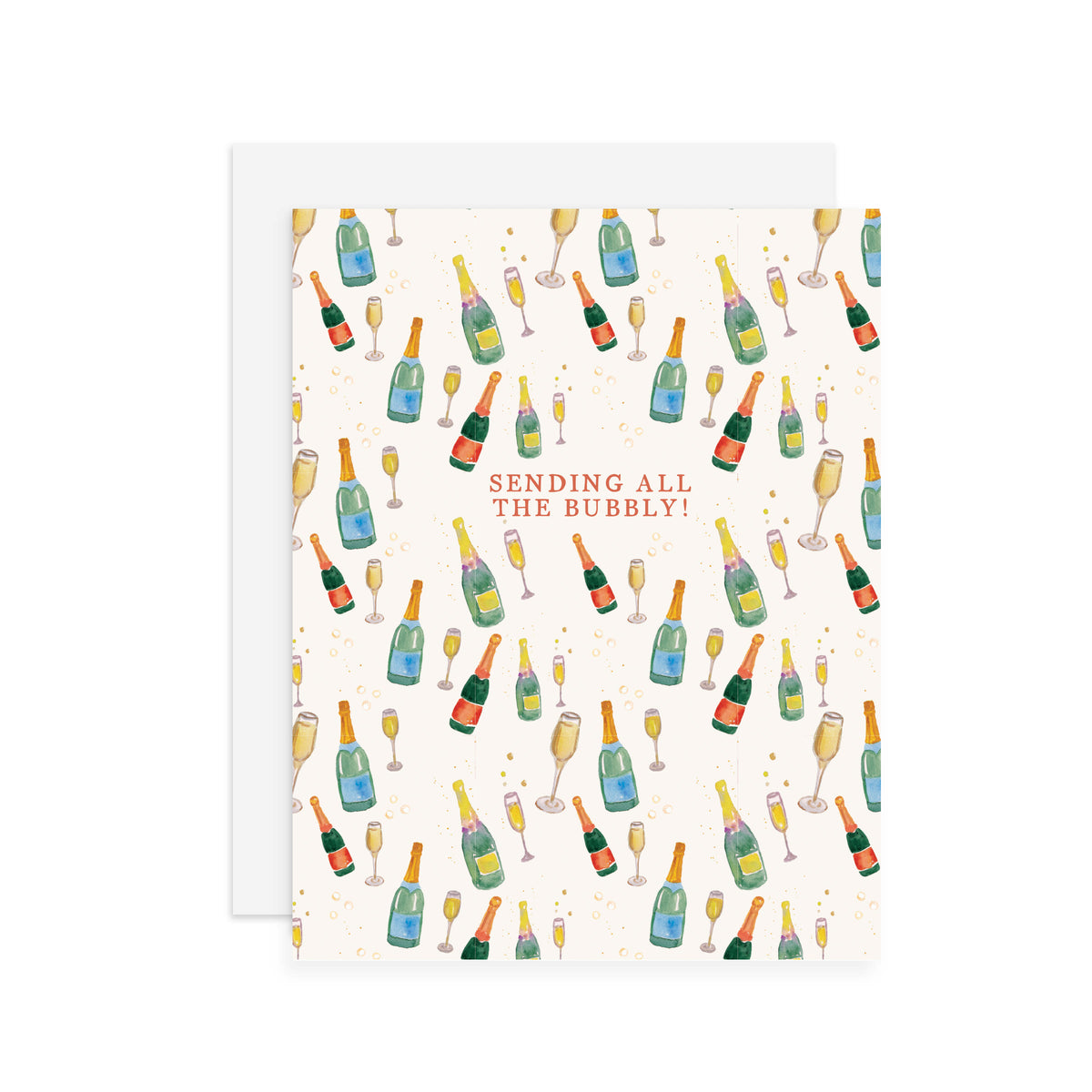 Sending Bubbly - A2 notecard