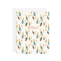 Sending Bubbly - A2 notecard