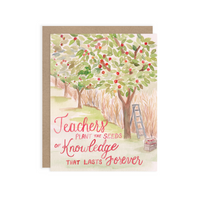 Teacher Seeds Thank You - A2 notecard