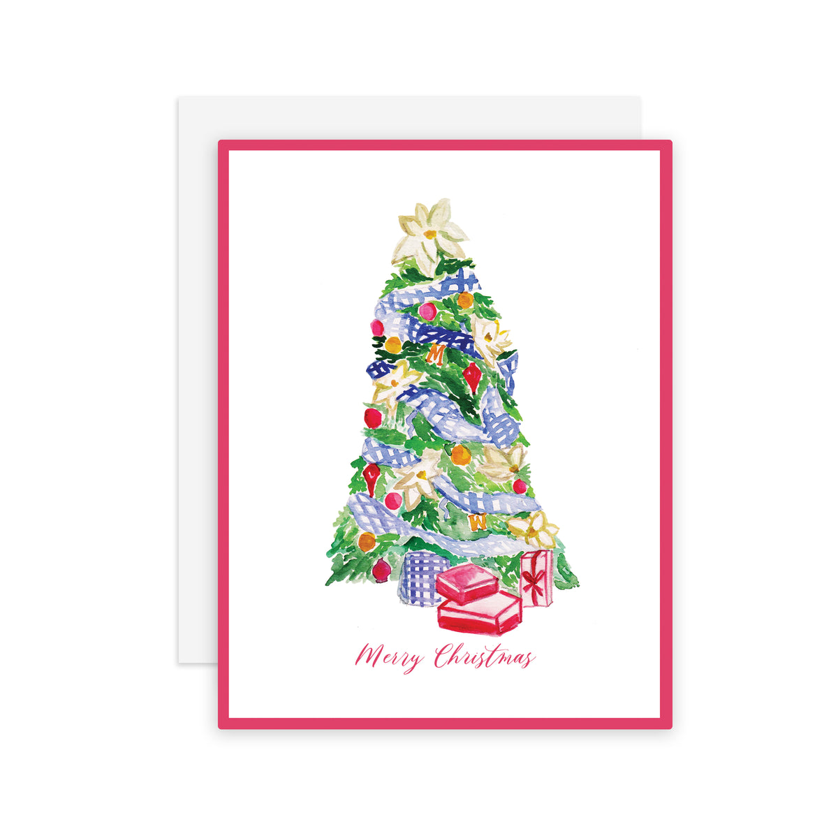 Gingham Tree - A2 notecard