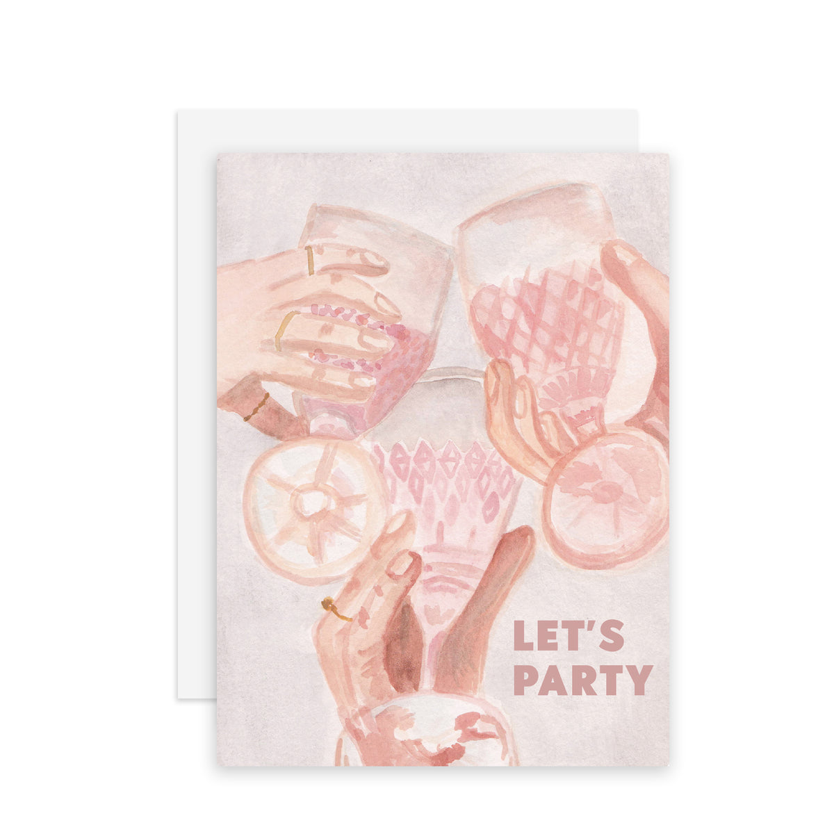 Let's Party - A2 notecard