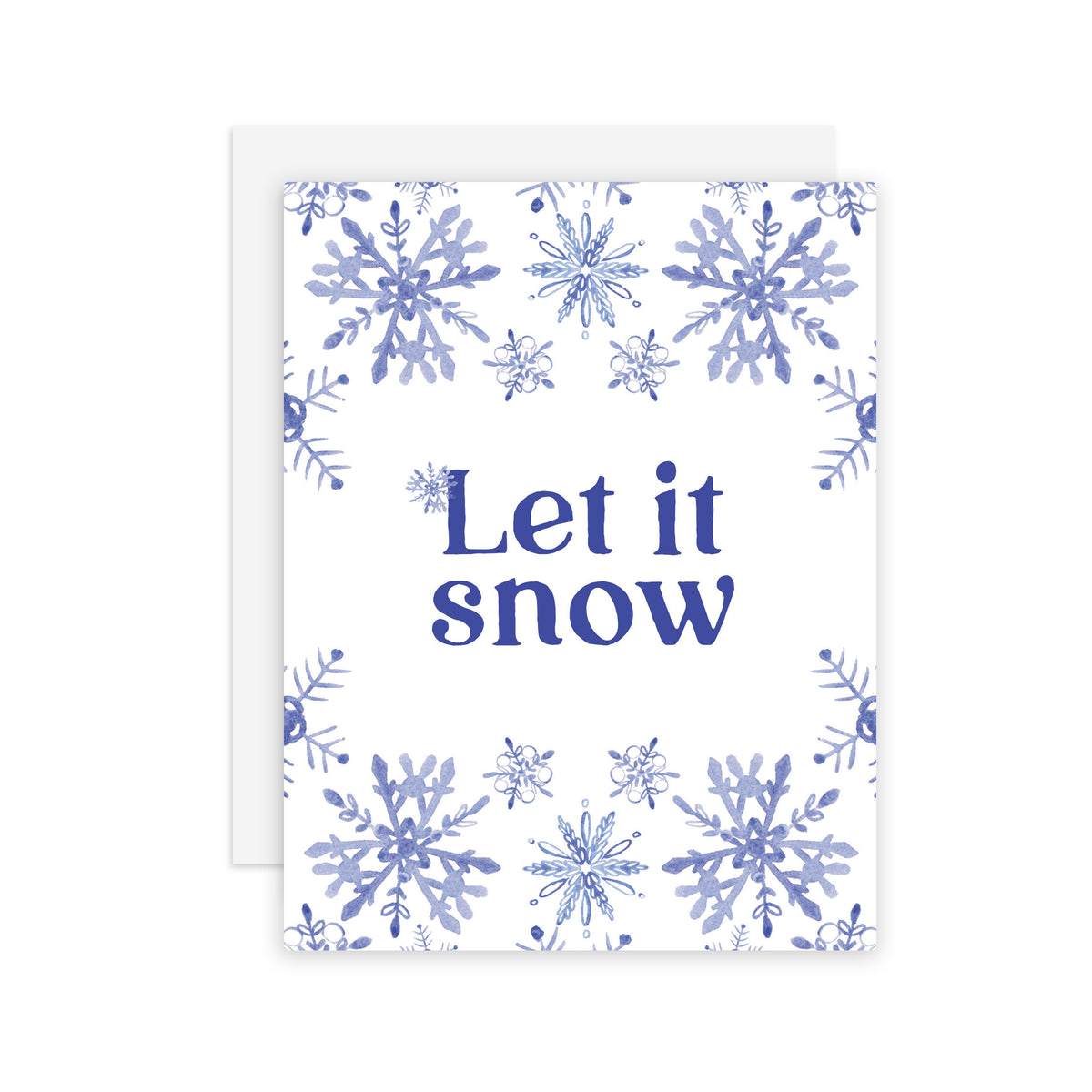 Let It Snow - A2 notecard