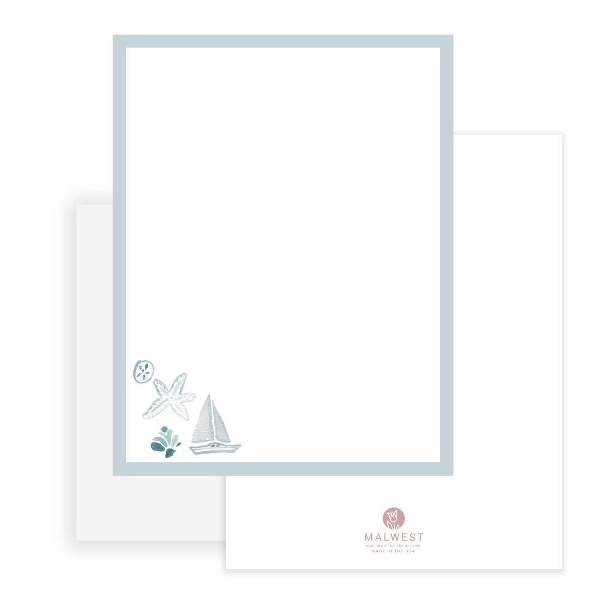 Coastal Stationery Set of 10