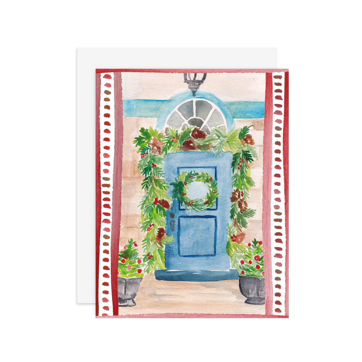 Christmas Doorway - A2 notecard