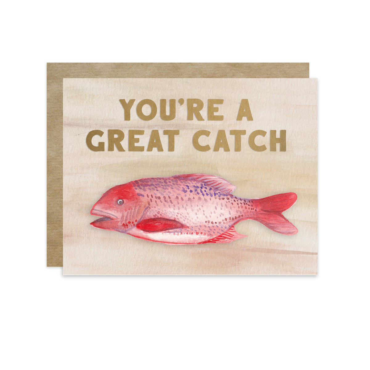 Great Catch - A2 note card