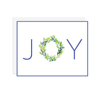 JOY Wreath - A2 notecard