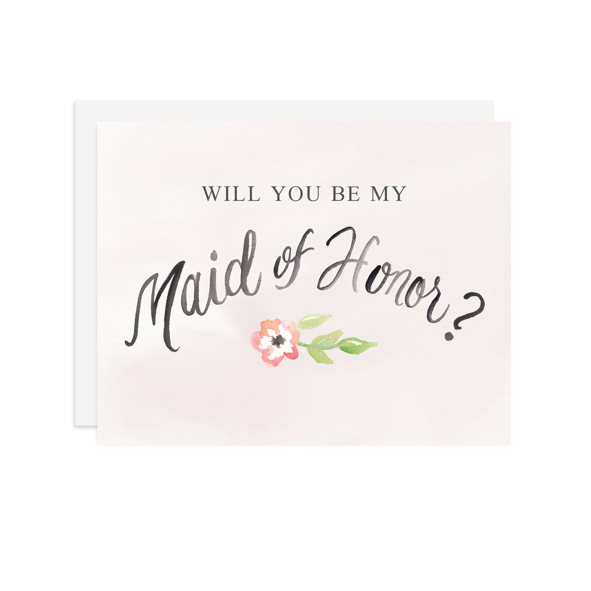 Maid of Honor - A2 notecard