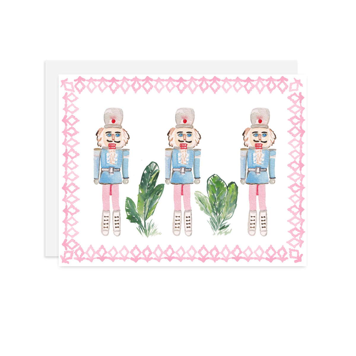 Pink Framed Nutcrackers - A2 notecard