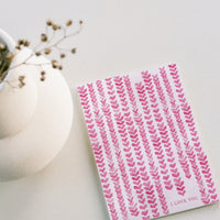 Falling Hearts - A2 notecard