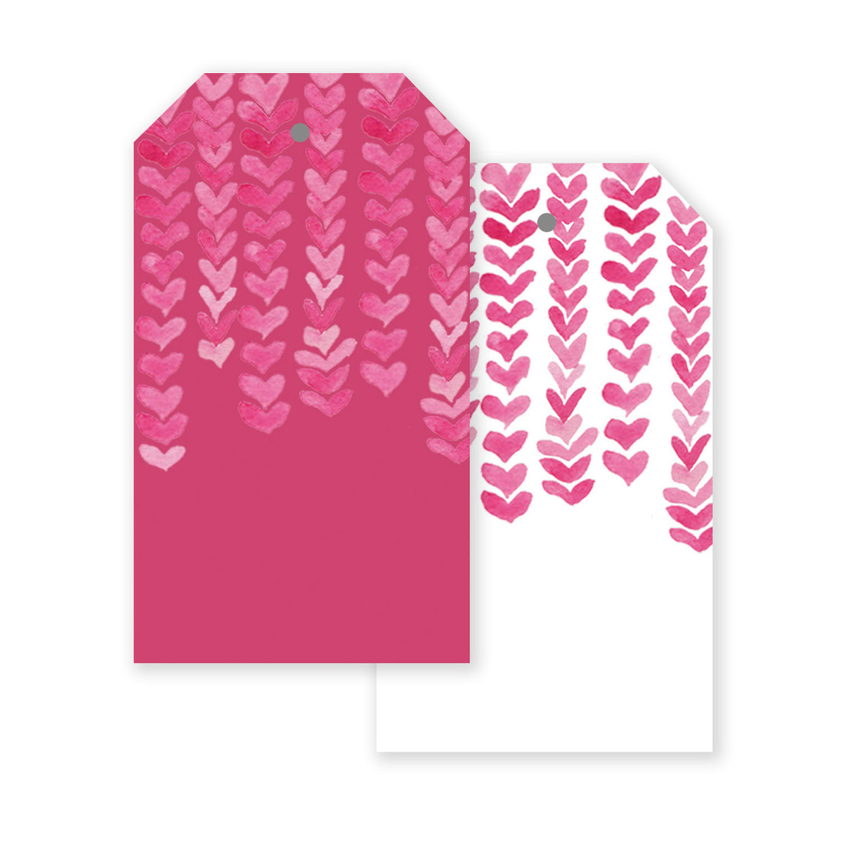 Falling Hearts Gift Tag | Box Set of 12