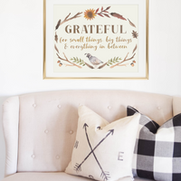 Grateful Fall Print