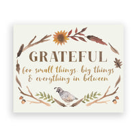 Grateful Fall Print