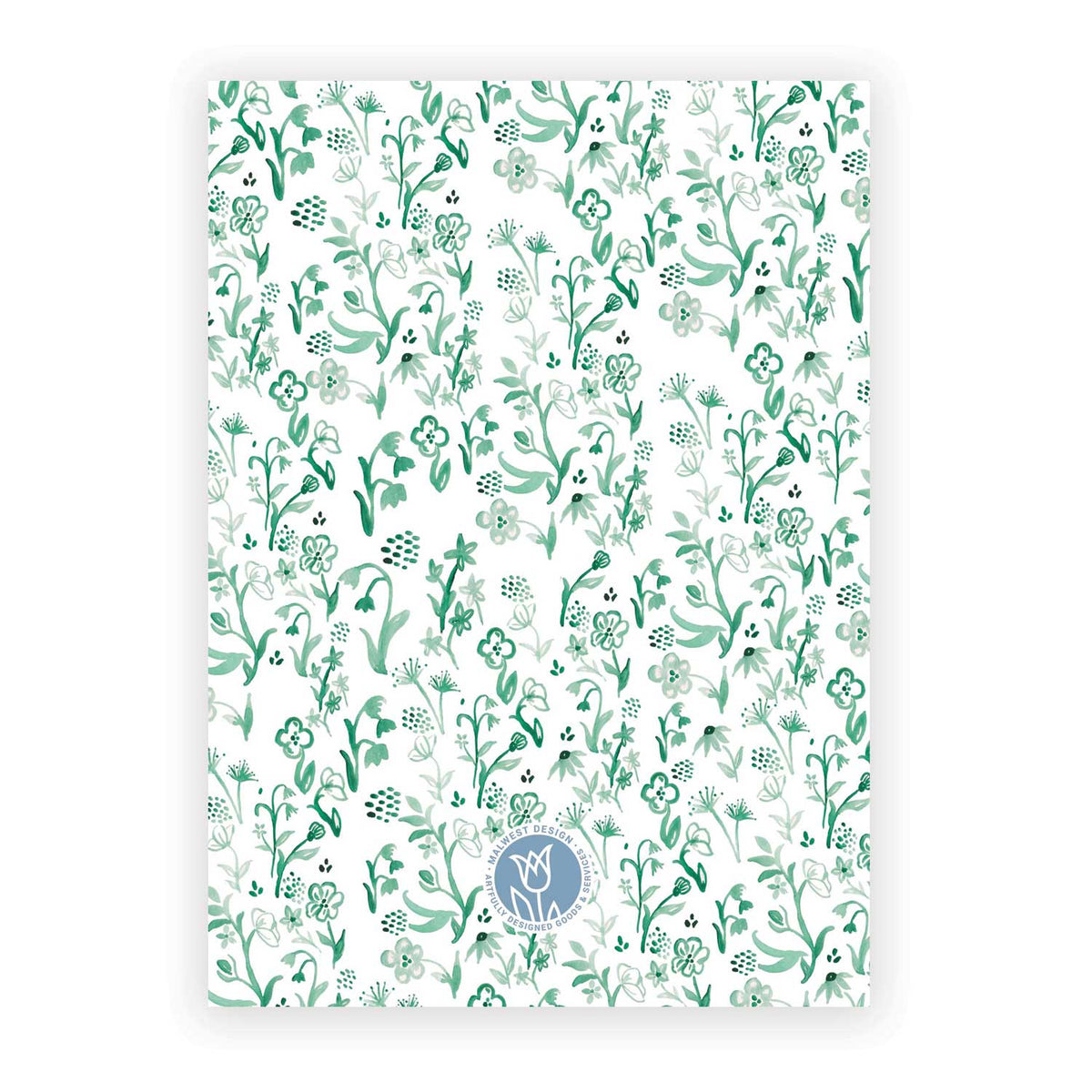 Emerald Blooms Photo Card