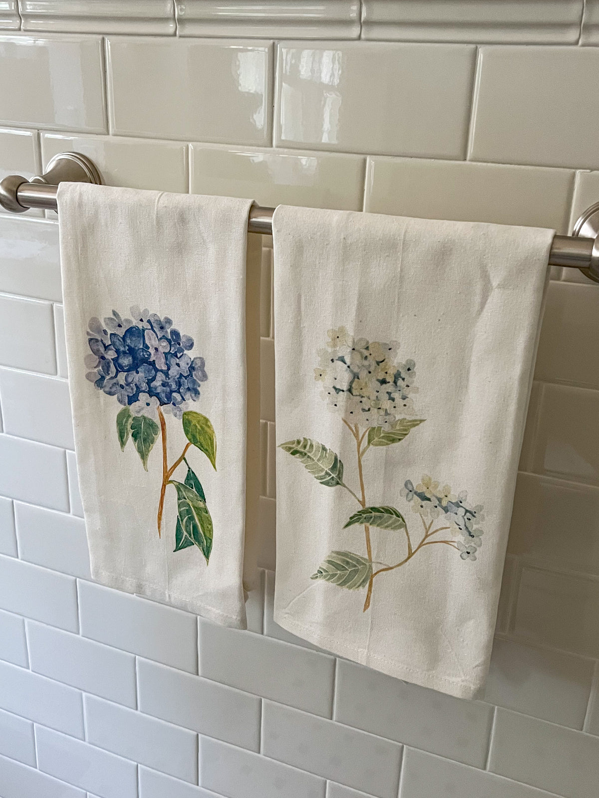 Hydrangea Blue Tea Towel