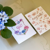Congrats blush - A2 notecard