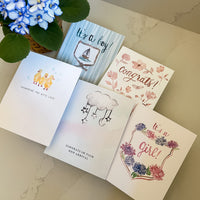 Congrats blush - A2 notecard