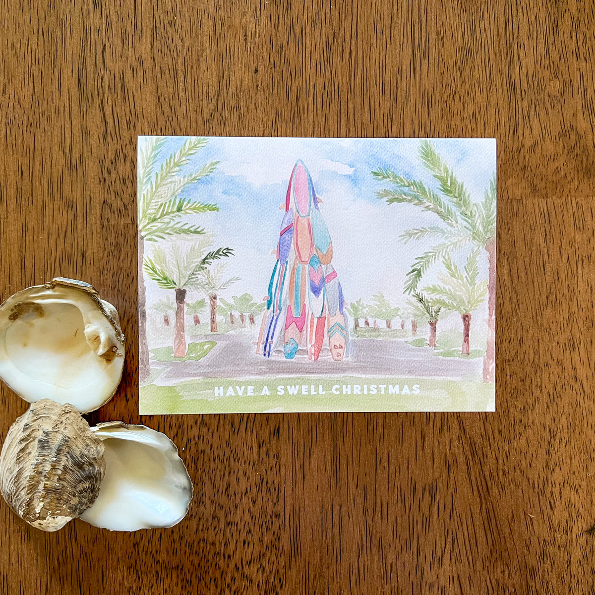 Swell Christmas - A2 notecard