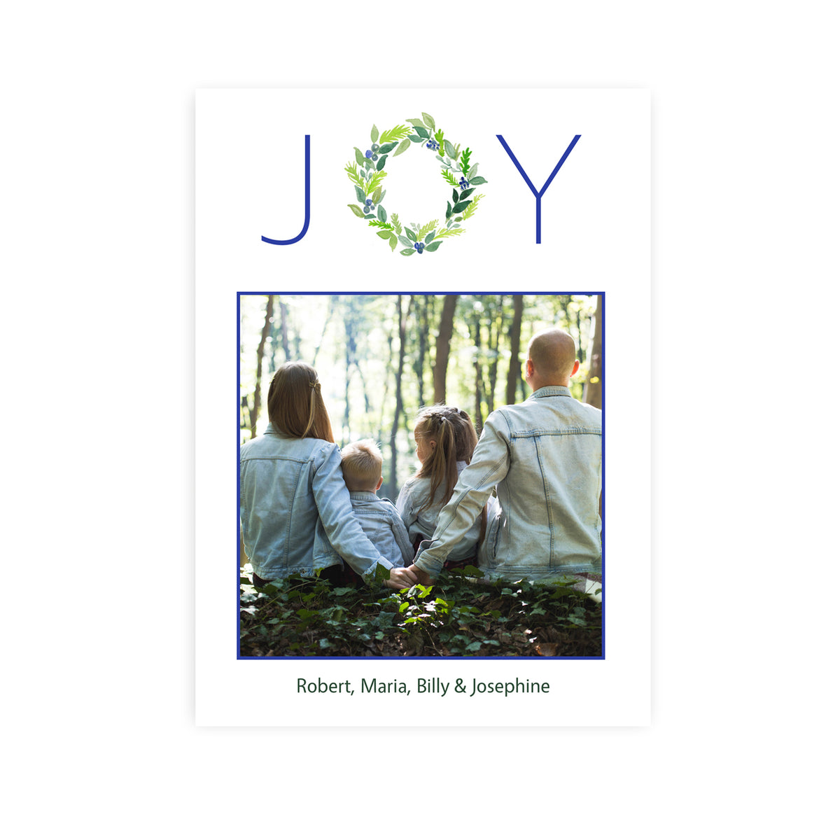 Joy Christmas Photo Card