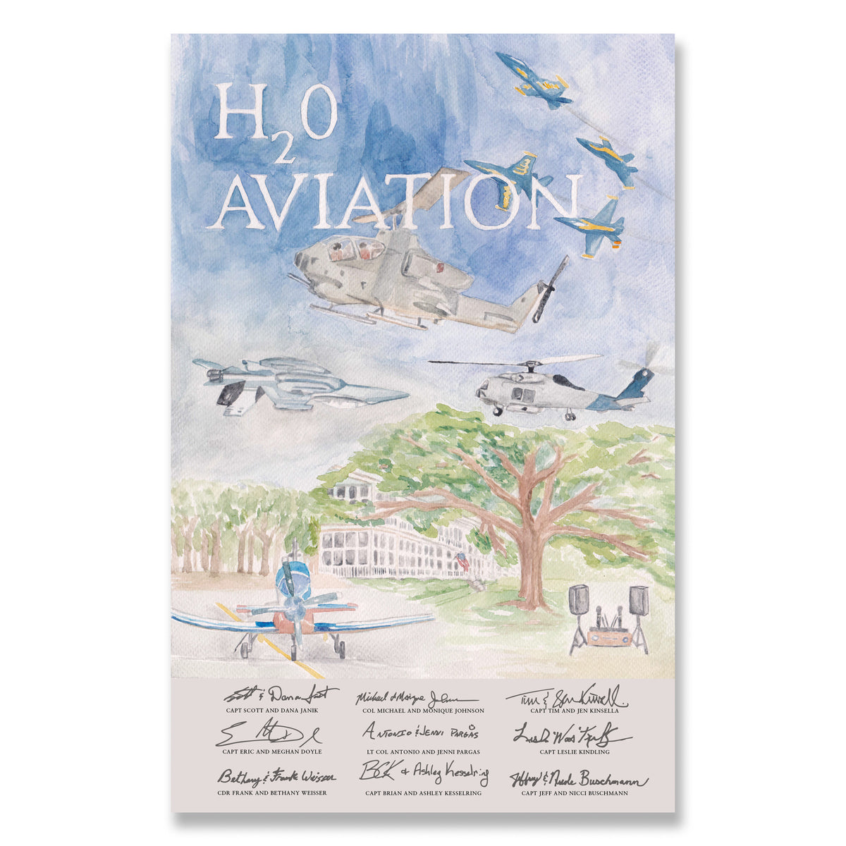 H20 Aviation Print 11x17