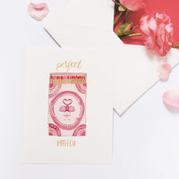 Perfect Match - A2 notecard