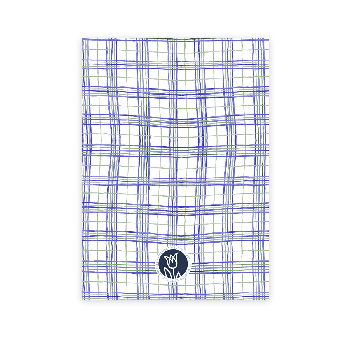 Plaid and Wreath Photo Card