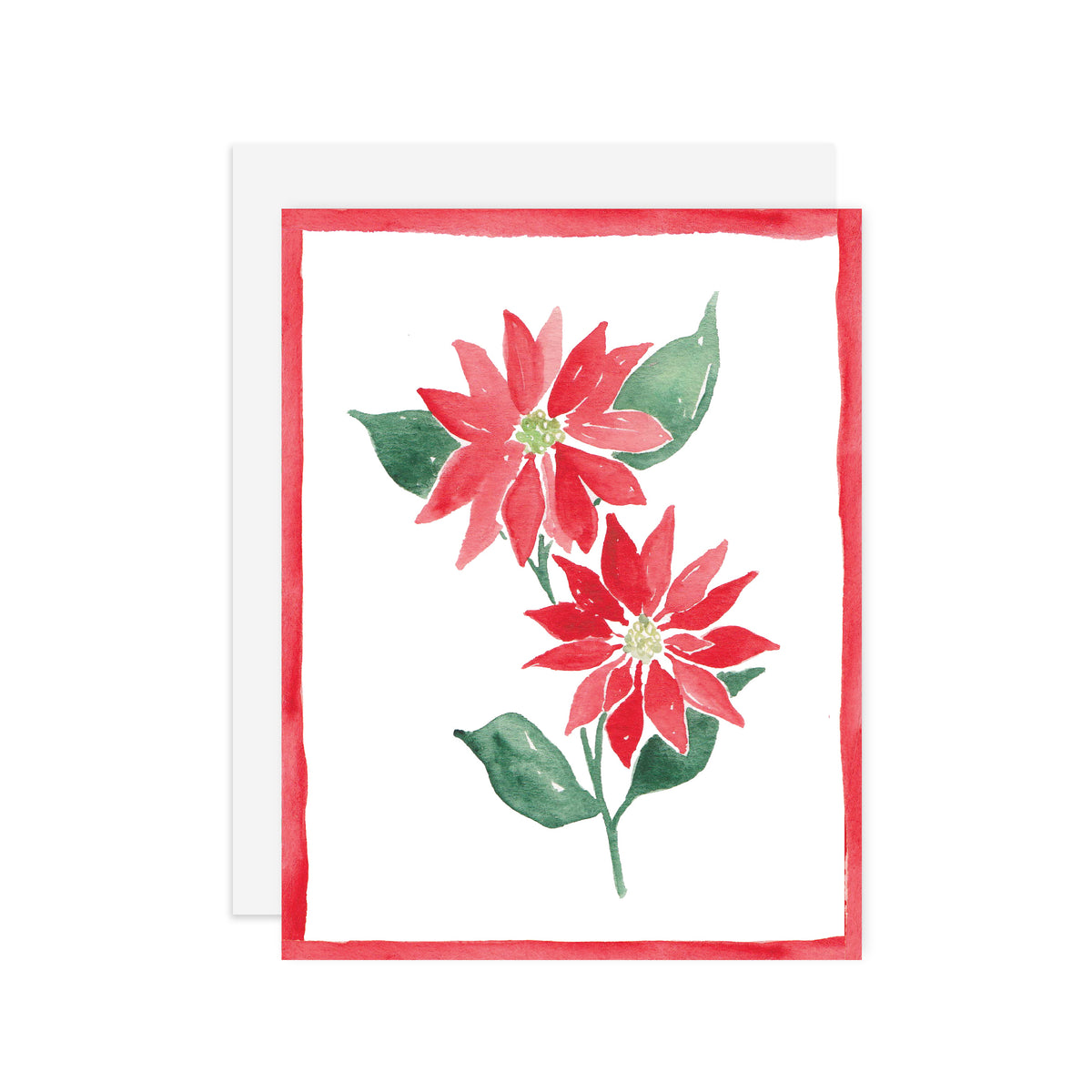 Poinsettia - A2 notecard
