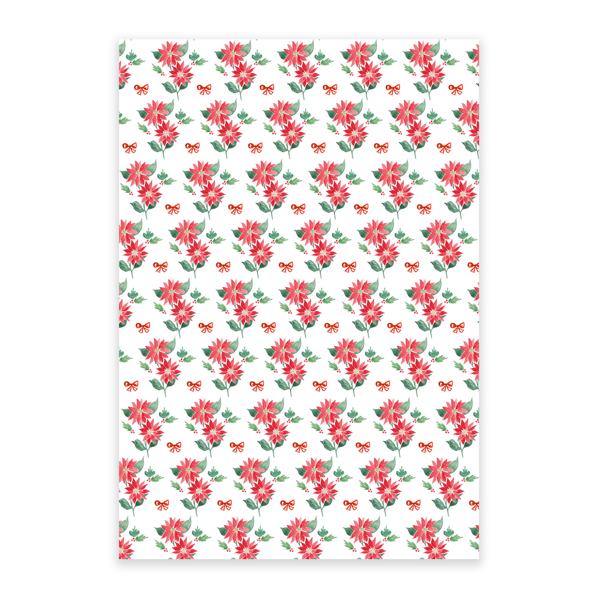 Poinsettia Wrapping Sheets