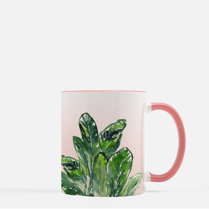 Pink Palm Mug